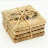 Mango wood coasters