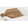 Acacia wood and marble cutting board