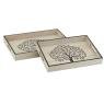 Plateaux rectangulaires en bois naturel