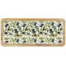 Mango wood and resin tray - Olives