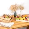 Rectangular trays in rattan