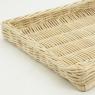 Rectangular peeled rattan tray