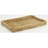 Rectangular unpeeled rattan tray