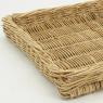 Rectangular unpeeled rattan tray