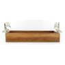 Plateau en bois recylé et aluminium