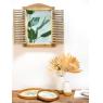 Plateaux en rotin et nacre