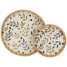 Plateaux en rotin et nacre