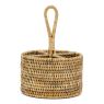 Rattan cutlery tray
