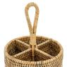 Rattan cutlery tray