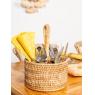 Rattan cutlery tray