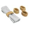 Set of 4 rattan napkin rings