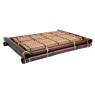 Set of 4 bamboo placemats with 1 tray
