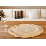 Round natural maize placemats