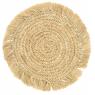 Round raffia placemats