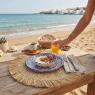 Round raffia placemats