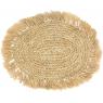 Oval raffia placemats