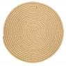 Round natural jute placemats