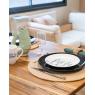 Round natural jute placemats