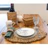 Rush leaf-shaped placemats
