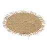 Set of 6 raffia placemats 