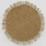 Set of 6 raffia placemats 