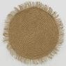 Set of 6 raffia placemats 