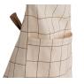 Checkered cotton apron.