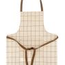 Checkered cotton apron.