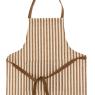 Cotton apron with stripes
