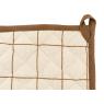 Set of oven mitt and pot holder made of cotton