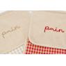 Linen and cotton bread bin
