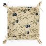 Corbeille à pain en coton motif Olives