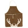 Linen and cotton apron
