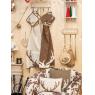 Linen and cotton apron
