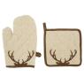 Cotton glove and oven glove set