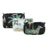 Lot de 3 trousses noires et blanches