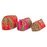 Lot de 3 trousses oranges et roses