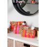 Lot de 3 trousses oranges et roses