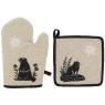 Cotton glove and oven mitt set