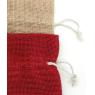 Lot de 12 sacs à bouteille en jute