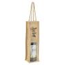 Jute bag for 1 bottle