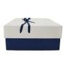Blue and white gift box