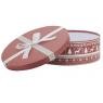 Cardboard rounded boxes - Christmas Jacquard