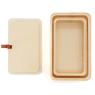 Set of 2 rectangular bamboo boxes 