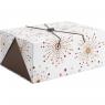 Cardboard box with elastic tape