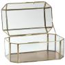 Brass and glass box