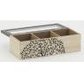 Wooden the box 3 compartments - Tree design
