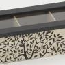 Wooden the box 3 compartments - Tree design