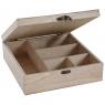 Wood and glass sewing box