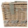 Bleached willow picnic basket
